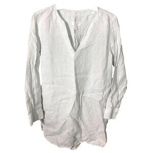 White Label Aqua‎ Linen Tunic Long Sleeve
